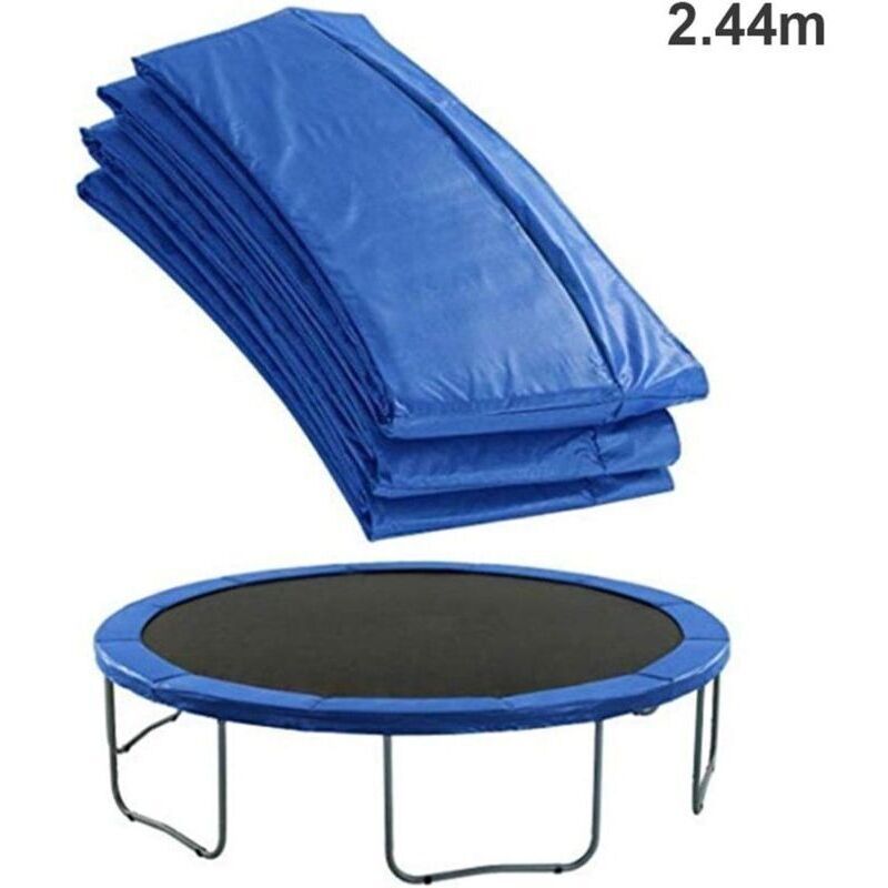 Trampolin-sicherheitspolster – Trampolin-schutzpolster, Ersatz-sicherheitspolster, Uv-beständige Trampolin-randabdeckung, Reißfest, 2,44 M