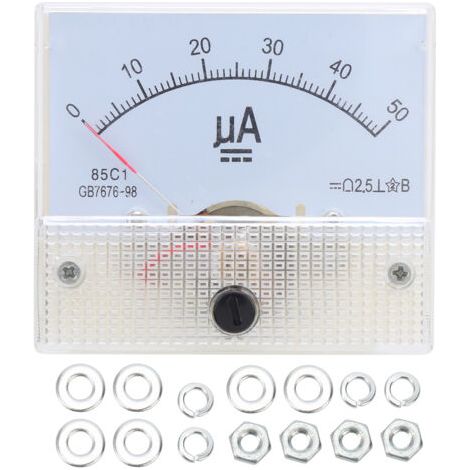 85c1 Dc0-50ua Zeiger Dc Amperemeter Kopf Amperemeter Leitungsstromkreismessgerät
