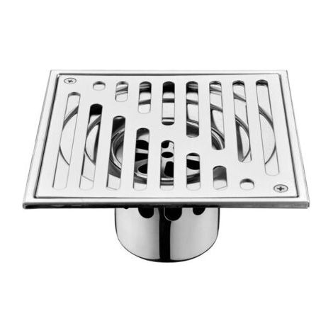 Quadratischer Bodenablauf 150 X 150 Mm – Edelstahl Sus 304 – Geruchshemmender Abfluss Für Italienische Dusche – Einfache Installation
