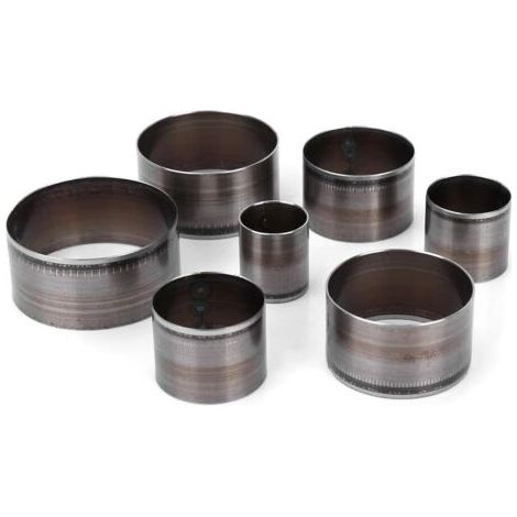 Leder-ausstecher-set, 7-teilig – Größen 20 Bis 50 Mm – Legierter Stahl Für Präzise Schnitte – Aufbewahrungsbox Im Lieferumfang Enthalten