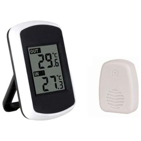 Drahtloses Innen-/außenthermometer, 100-meter-übertragung, Präzisionsmessung, Klares Digitales Lcd-display Für Das Heimbüro Xxw