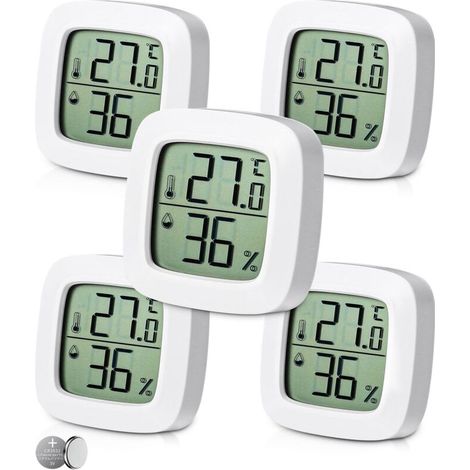 5-teiliges Digitales Hygromètre Mit Numerischer Temperatur, Komfortanzeige, Kleines Digitales Hygromètre Mit Hoher Präzision, Kinder-thermometer Für Den Innenbereich