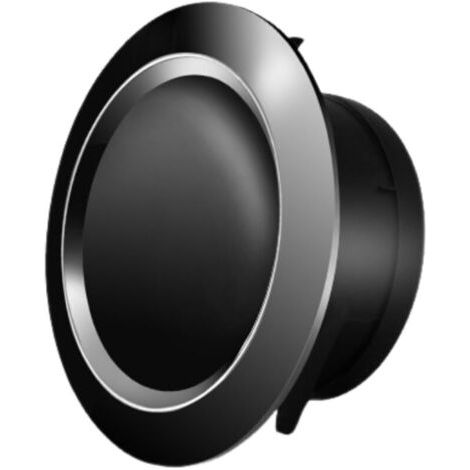 75 Mm Rundes Vmc-lüftungsgitter – Aus Schwarzem Abs – Verstellbare Scheibe Zur Einstellung Des Luftstroms – Wand- Oder Deckenmontage