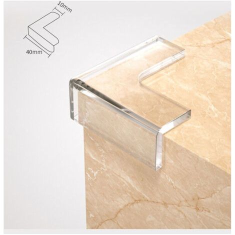 Eckenschutz Für Kindertische Und Möbel, Set À 16 Stück, Transparent, 40 X 10 Mm,