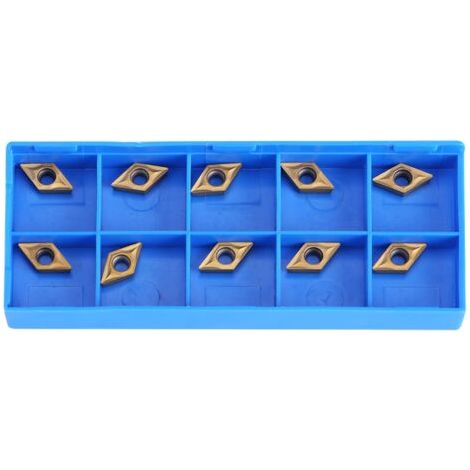 10 Stück Cnc-hartmetallklingen, Drehwerkzeug, Mit Box, Metalldrehmaschinenzubehör, Dcmt070204 Us735 Dcmt51.51