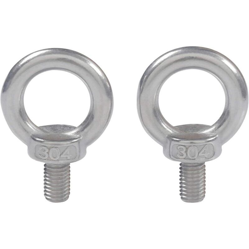 M5x10 304 Edelstahl Außengewinde Hebeöse Ring Augenschraube Augenschraube Schraube Maschinen Schulter 10 Stück