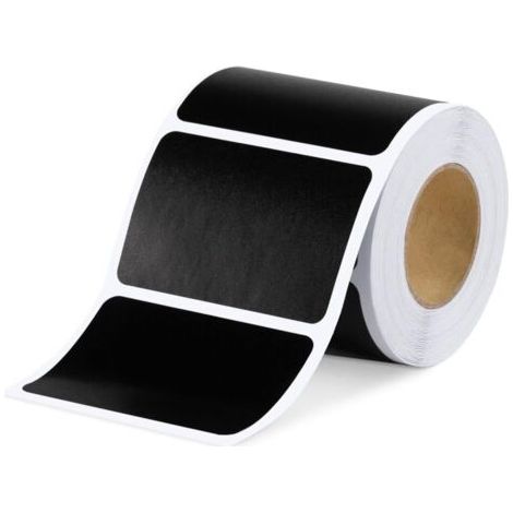 120 Hochwertige Küchenetiketten In Mattschwarz Für Töpfe Und Gläser. Blanko Selbstklebende Etiketten Im Schieferformat Für Gewürzdosen Und Marmeladengläser 3,5 Cm X 5,5 Cm
