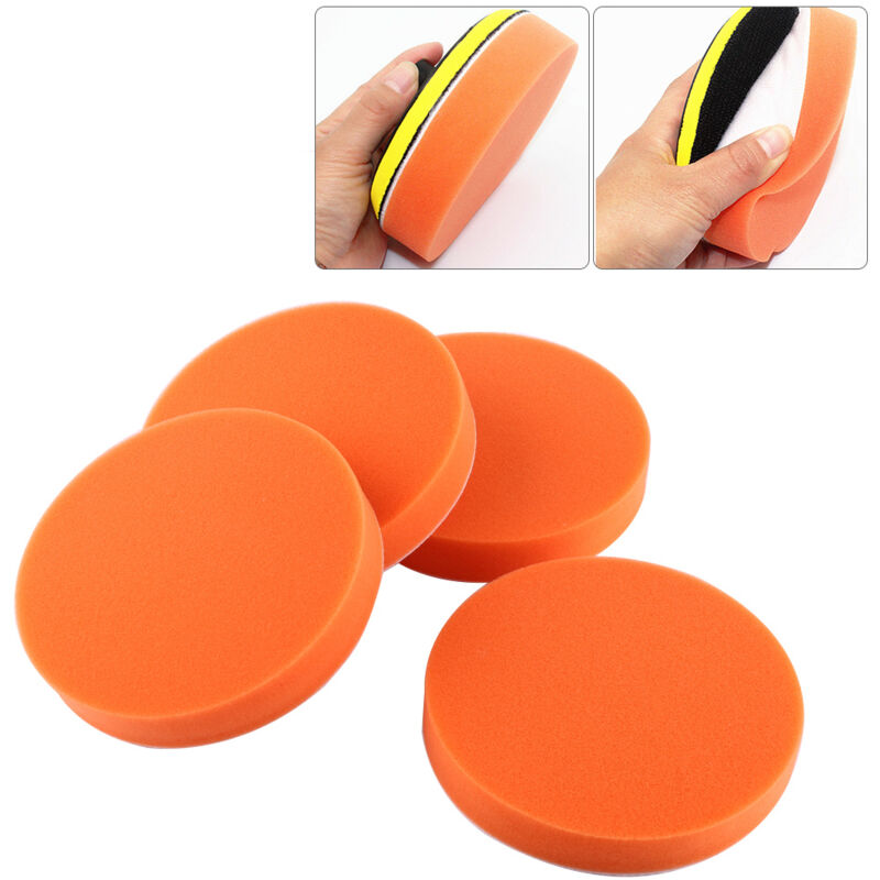 10 Stücke 6"(150mm) Schwamm Polieren Polieren Wachsen Pad Kit Werkzeug Für Auto Polierer Puffer Orange