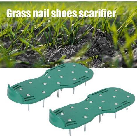 Rasenbelüfter, Rasenschuh-nagelschuh-rasenvertikutierer-schuhe Für Rasengarten, Nagelschuh-flicken Mit 28-mm-sohlen Und Spikes