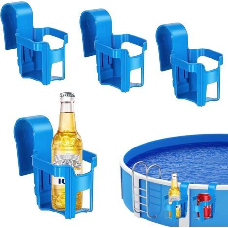 4 Stück Schwimmbad-getränkehalter, Multifunktionaler, Abnehmbarer Pool-getränkehalter, Pool-getränkehalter, Oberirdisches Schwimmbad-zubehör Für Sommerpartys, Getränke