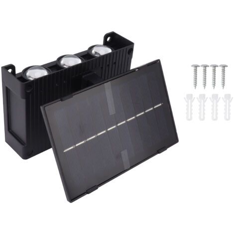Wasserdichte Solarleuchten Für Den Außenbereich, 6 Led-lampen, Außenwandleuchte, Für Garten, Terrasse, Hof, Deck, Innenbereich, Rgb