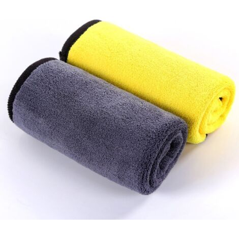 Ultraweiches, Großes, Dickes Und Schnell Trocknendes Auto-mikrofaser-reinigungstuch, Polierwachstuch, Autoreinigung, 2er-pack, 30 X 40 Cm