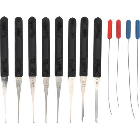 12-teiliges Auszieher-set Für Abgebrochene Schlüssel – 0,2 Bis 0,4 Mm Pick-tools – Federstahl Für Präzise Reparatur