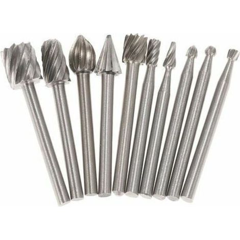 Ulisemelektrisches Schleifzubehör, Rotationsfräser-fräser, 10 Stück, 3 Mm