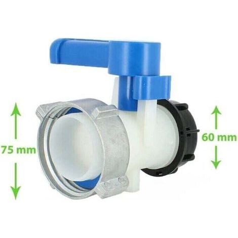Tankventil - S75x6-mutter - Schütz-kompatibel - Rwconnection Und Weiteres Zubehör Für Wasserrückgewinnungstank
