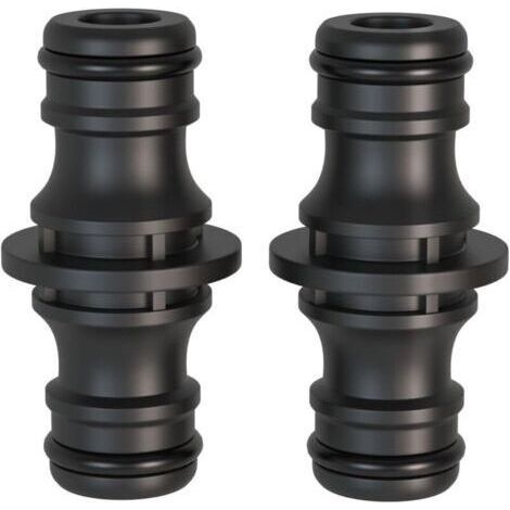 2 Stück Schnellverbinder, 1/2 Zoll Doppelstecker Verbindungsstück Zur Sicheren Verbindung Von Rohren, Verbindung Von Zwei Rohren Zur Verlängerung