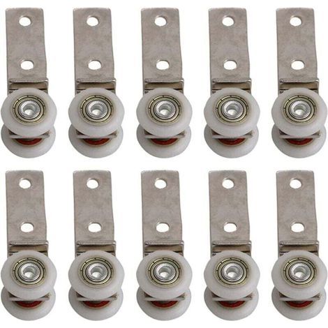 Lot Von 10 Metallroulettes Mit Einer Größe Von 2,5 X 0,75 Zoll, Mit Zwei Kunststoffrouletts, Passend Für Türklappen, Fenster Und Schränke, Abstand Von 20 Mm.