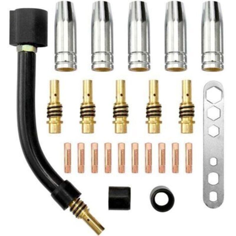 24 Stück 15ak Taschenlampe, Verbrauchbare Elektrode, Bouclier Coupe Biellette, 1,2 Mm, Conseils Col De Cygne Coude Pour Machine Für Mig-sud