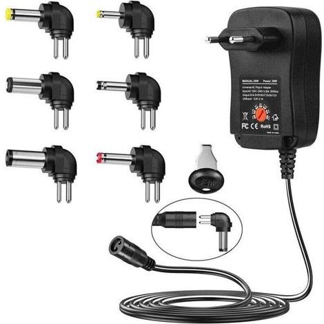 30-w-abschnittsadapter, Multifunktionsladegerät Mit Einstellbarer Spannung Von 3 Bis 12 V