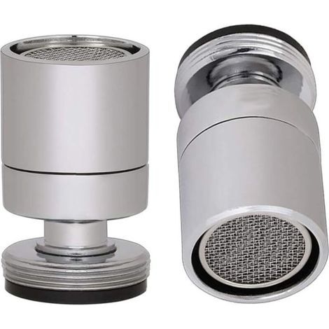 24-mm-außengewinde-luftsprudler, Drehbares Waschbecken-wasserhahn-fass, Wassersparender Wasserhahn-auslauf-luftsprudler Für Badezimmer Und Küche, Poliertes Chrom (m24) –