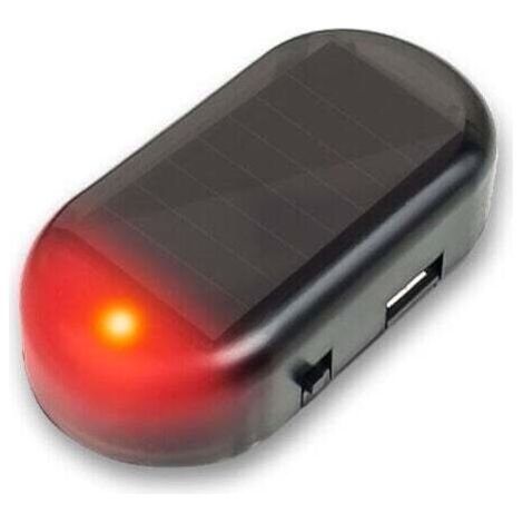 Auto Alarm Led Licht Solar Sicherheit Warnung Dummy System Anti-diebstahl Flash Rot Blinkende Lampe