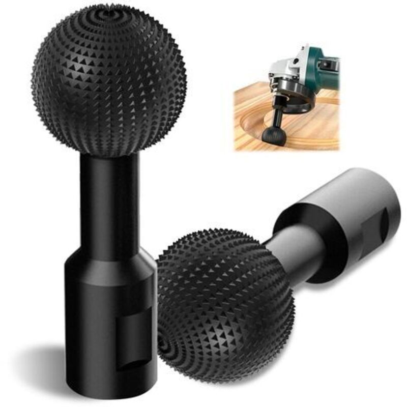 Kugelmühle Zum Holzschnitzen – 14-mm-polierwerkzeug – Kompatibel Mit 115/125-schleifmaschinen – Raue Beschichtung Für Glatte Oberfläche