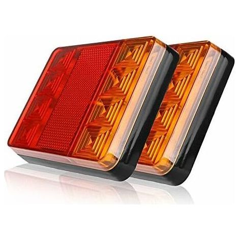 Lot Von 2 Rückfahrleuchten, 8 Leds Für Fahrzeuge, Lkw, Rückfahrkameras, Rückfahrkameras, Rückfahrkameras, Fahrgestell, Boot, Dc 24 V