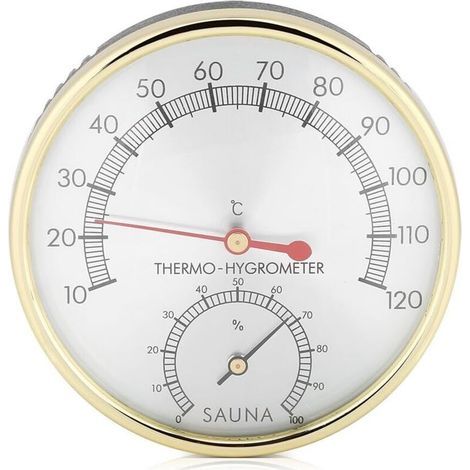 2-in-1-hygrothermograph-thermometer Für Die Sauna, Saunazubehör Für Wohnungen, Büros, Werkstätten, Schulen, Märkte, Lagerhallen.