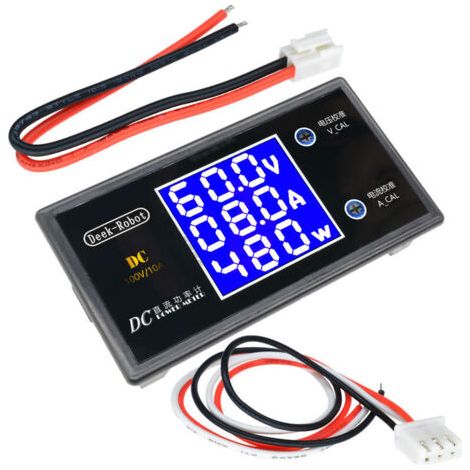 Dc 0-100v 10a Lcd Display Digital Voltmeter Amperemeter Wattmeter Spannung Strom Meter Volt Detektor Tester 12v 24v 36v 1000w