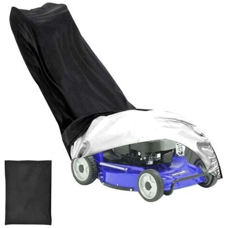 Housse De Tondeuse À Gazon, 210d Mit Cordon De Serrage Und Sac De Rangement, Housse De Protection Für La Plupart Des Models De Tondeuse À Gazon 193 X 112 X 64 Cm