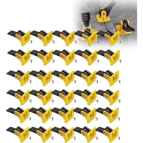 50-teiliges Fliesen-nivelliersystem, Fliesen-nivelliersystem, Fliesenbalken, Fugenkreuz 2 Mm, Wiederverwendbares Fliesen-nivellier-set, Werkzeug Für Wände Und Böden
