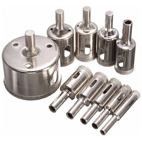 Diamant-spiegel-cloches-set Für Glas-, Glas-, Keramik- Und Marmor-deckel (8 Mm, 10 Mm, 12 Mm, 14 Mm, 16 Mm, 18 Mm, 20 Mm, 22 Mm, 26 Mm, 50 Mm)