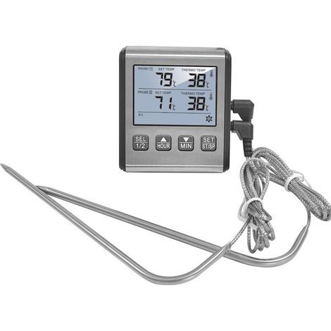 Küchenthermometer Mit Numerischer Lcd-anzeige Für Vier Grillgerichte Mit Minutenfunktion