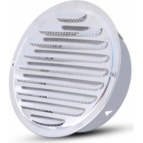 Ronde Grille D'Aération,acier Inoxydable Grille D'Aération Trou,ventilation Avec Filet, Rond Grille D'Aération De Tuyau D'Echappement, Praktisch Für Eine Öffnung Von 100 Mm