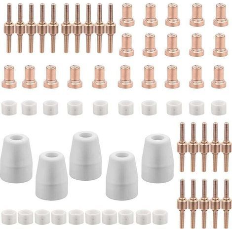 65 Teile Pt31 Verbrauchsmaterial Plasma Decoupeur Plasma 30 40 50 Verbrauchsmaterial Plasma Decoupeuse Accessoire Decoupeur Plasma Electrode Tip Buse