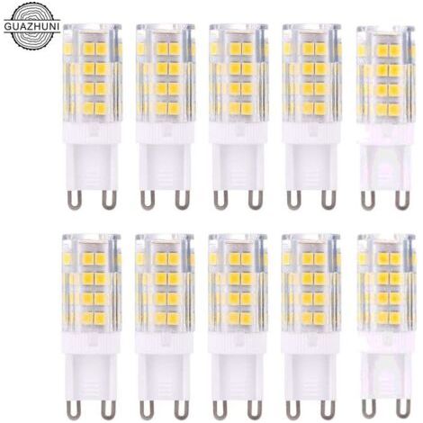 Set Mit 10 5-w-g9-rtgpt-led-lampen, Warmweiß (3000 K), Mit 420 Lumen. Entspricht Einem 40-w-g9-halogen. Nicht Dimmbar