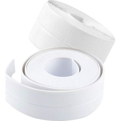 2er-pack Selbstklebender Pvc-dichtungsstreifen Für Küchenspüle, Toilette, Badezimmer, Dusche Und Badewanne, 10 Fuß X 1,5 Zoll, Weiß