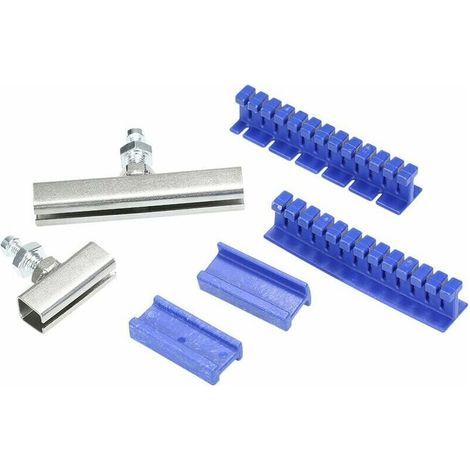 Outil De Reparation De Bosses De Carrosserie Outil De Debosselage Automobile Tirez Les Onglets Ligne De Traction En Metal, Bleu Et Argent