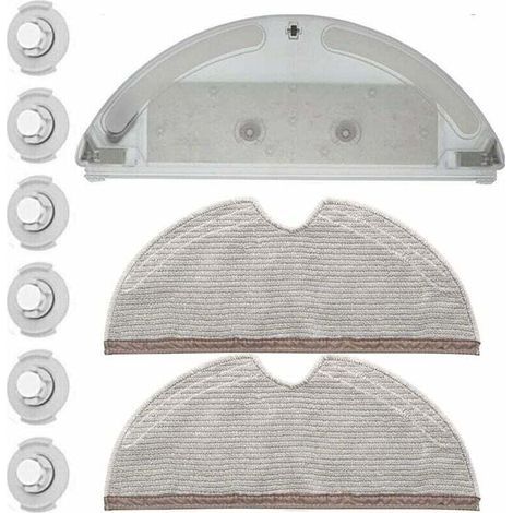 Ulisem – Komplettes Reinigungsset Für Xiaomi Roborock S5 S50 S51 S55 S6 Wassertank – 2 Wiederverwendbare Mikrofasertücher – Optimale Absorption