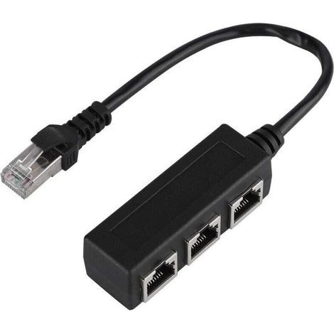 Ethernet-verlängerungskabel, 20,3 Cm Lange Kabelverlängerung, Inklusive Ethernet-rj45-kupplung, 1 Stecker Auf 3 Buchsen, Lan-ethernet-netzwerkadapterkabel, Ethernet-verlängerungskabel