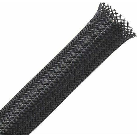 Gaine Kabel Tressée Extensible De 13mm X 30m, Ideal Für Cacher Und Ranger, Automobil- Und Filialkabel.