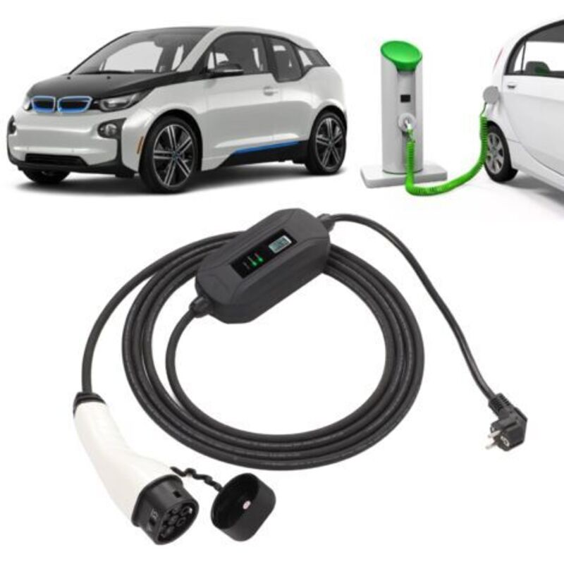 3,6 Kw Ladegerät Ev Typ 2 Ladegerät Für Elektrische Fahrzeuge 16a 5 M Ladekabel Für Elektrische Fahrzeuge Standard Iec 62196-2 Typ
