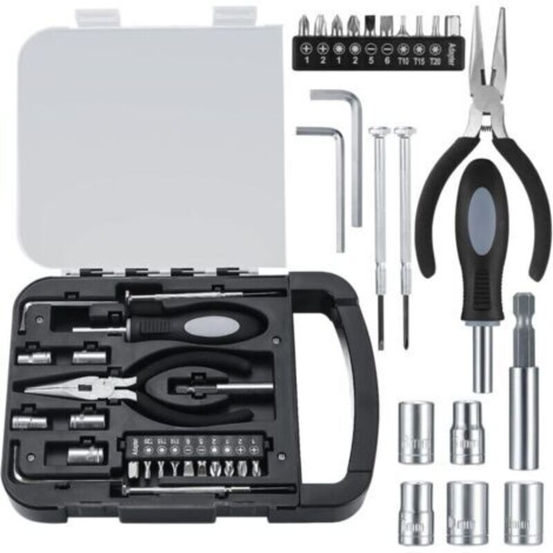 22 Teile Komplettes Werkzeugset, Mallette-werkzeugset, Komplettes Werkzeugset, Tragbares Werkzeugset Mit Precision Tournevis Für Die Herstellung