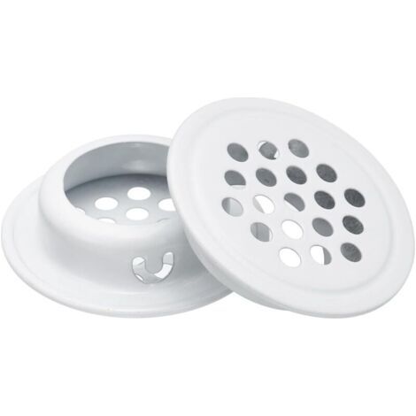 25 Mm (1 Zoll) Rundes Lüftungsgitter, 30 Stück, Edelstahl, Mit Runden Netz-lüftungslöchern Für Küche, Badezimmer, Kleiderschrank, Weiße Farbe