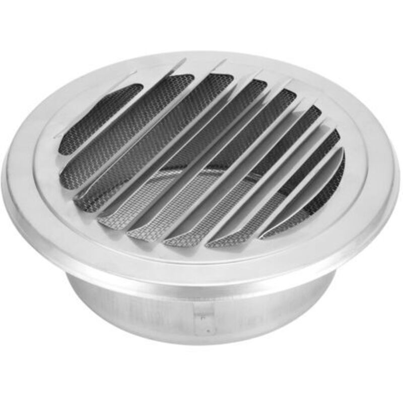 Vmc-lüftungsgitter Aus Edelstahl 304 – Durchmesser 125 Mm – Wind- Und Insektensicher – Wandmontage Für Effiziente Belüftung