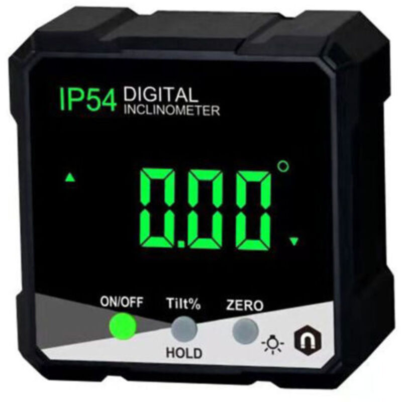 Pr Inclinomètre Numérique Portable Ip54 4 X 90 ° Retro-display Lcd Reporter Numérique Pente Mètre Règle D'Angle Numérique Wiederverwendbar, Einfach Zu Bedienen (vert)