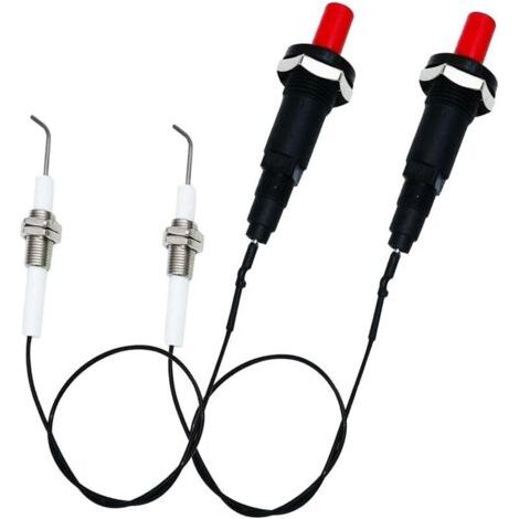 11,8-zoll-natürliches Lp-propan-universal-druckknopf-piezo-zündset Für Gasgrills, Öfen, Heizungen, Herdgeneratoren, 2-teiliges Set