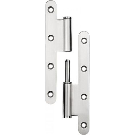 Cyslmuk – Abnehmbares, Abgerundetes Scharnier Aus Edelstahl 304 – Abmessungen 140 X 60 X 2,5 Mm – Für Schwere Türen – Tragfähigkeit 25 Kg