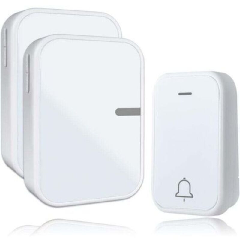 Funksonde Ip44 Für Den Innenbereich. Funksonde Ohne Stapel, 38 Melodien Und 4 Niveaus, 1 Empfänger, 2 Empfänger, 150 M Port