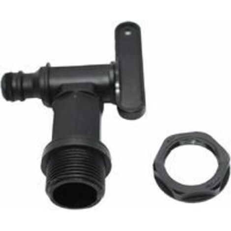 Kunststoff-tankhahn 1000l, Ibc-wassertank-adapter, Gartenschlauch-adapter, Für Regenwassersammler, Kraftstofftank (kunststoff)